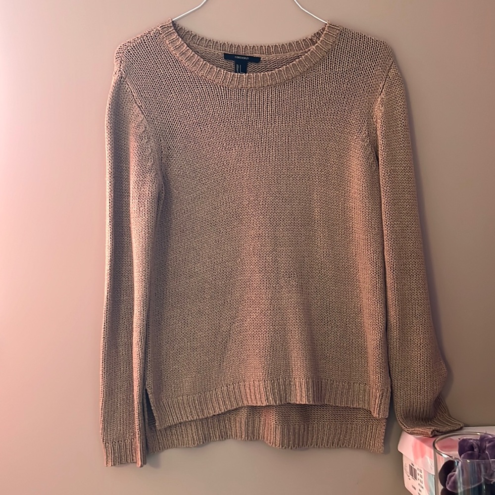 Forever 21 size s tan sweater